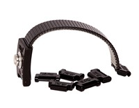 ESD Adjustable Stainless Steel Wrist-Strap, 10mm stud, black