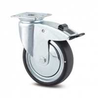 Swivel Castors with directional lock, 100mm, ESD