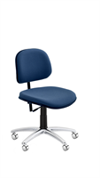 Chair, 4002 ESD, low back, blue