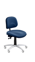 Comfort chair, 5002 ESD, medium-high back, blue