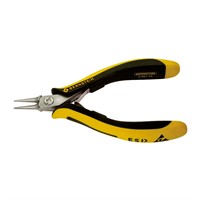 ESD round nose pliers TECHNICline not serrated jaws 130 mm