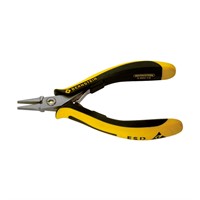 ESD flat nose pliers TECHNICline not serrated jaws 130mm