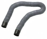 Connection hose, alum. coated 1m