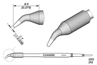 Conical Bent Cartridge Ø 1